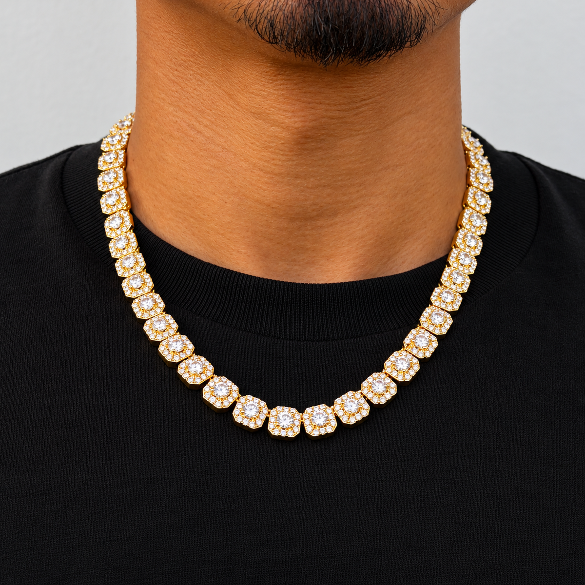 Clustered Tennis Chain Set 10mm