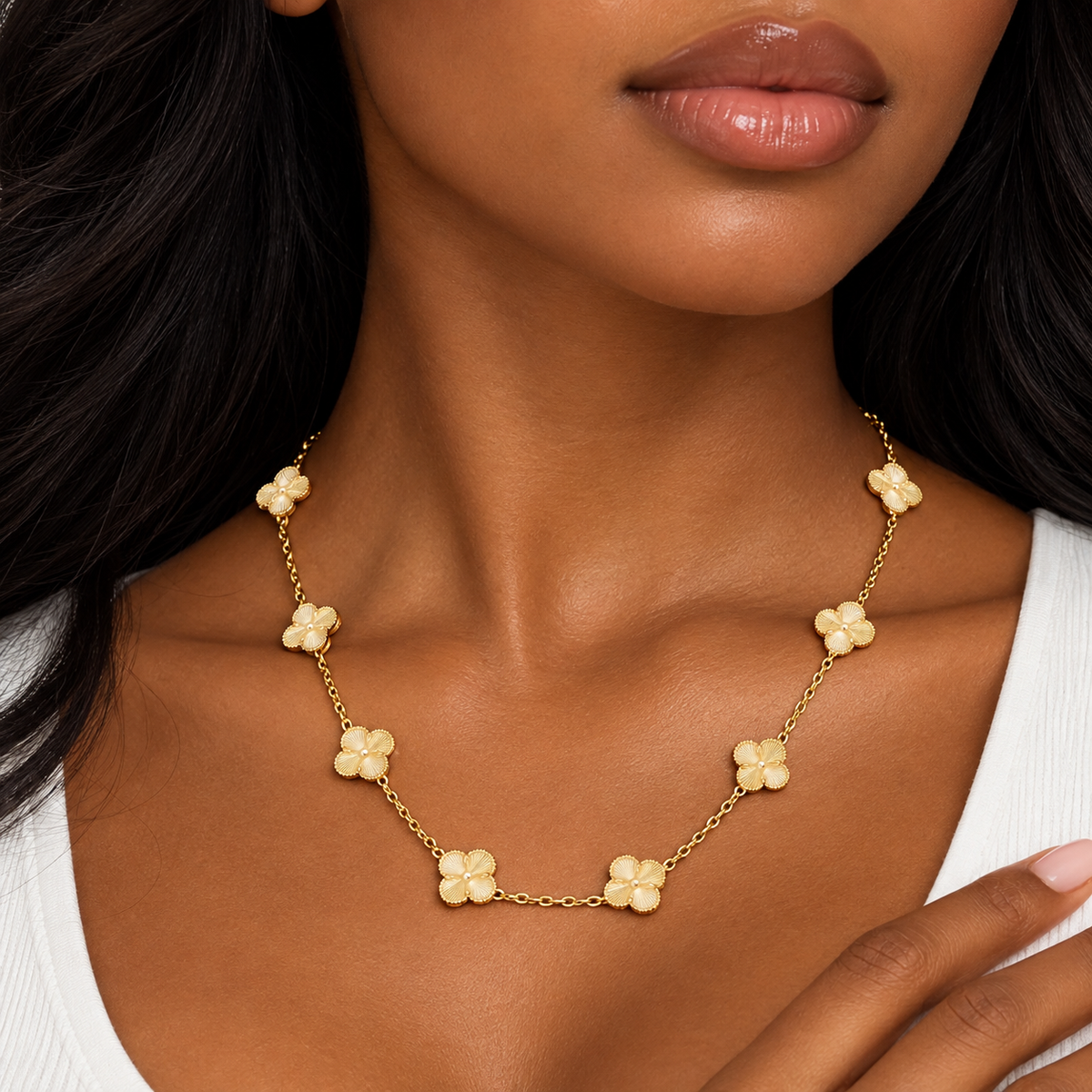 GStars Gold Clover Chain Set