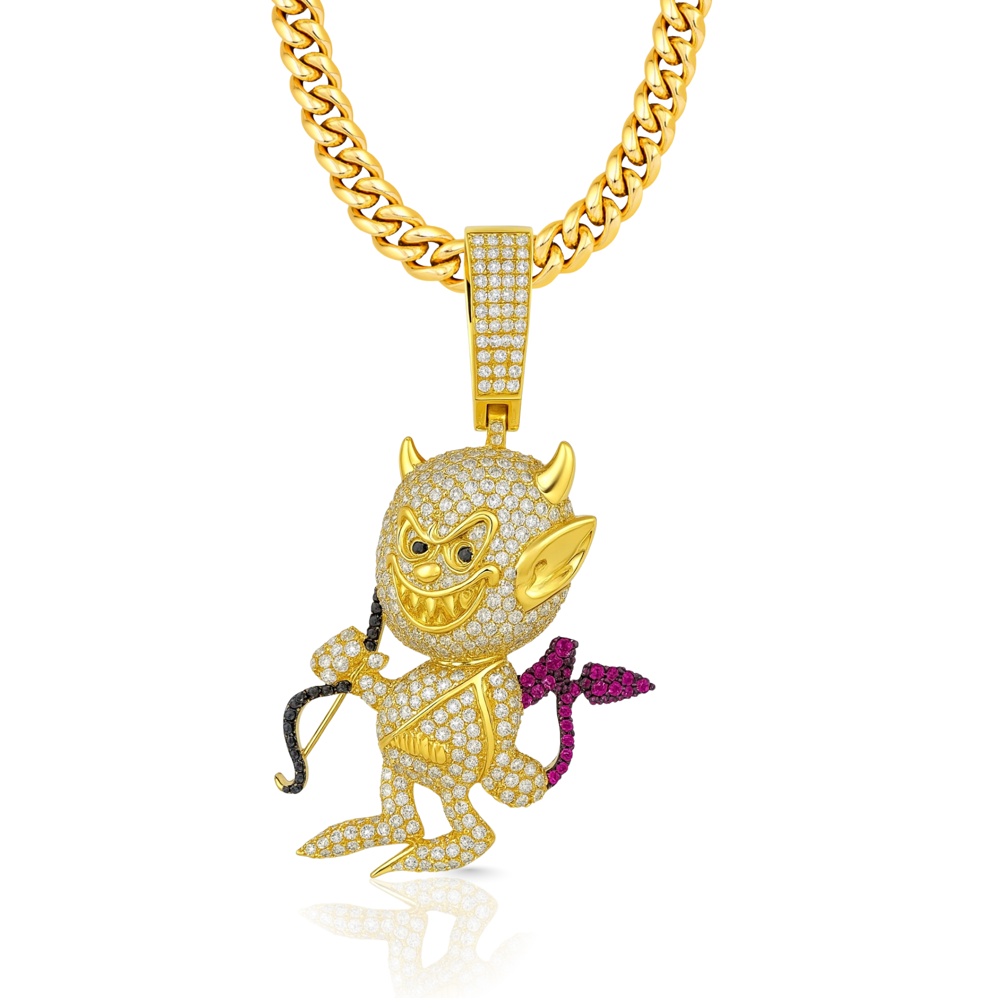 Devil Cupid Diamond Pendant