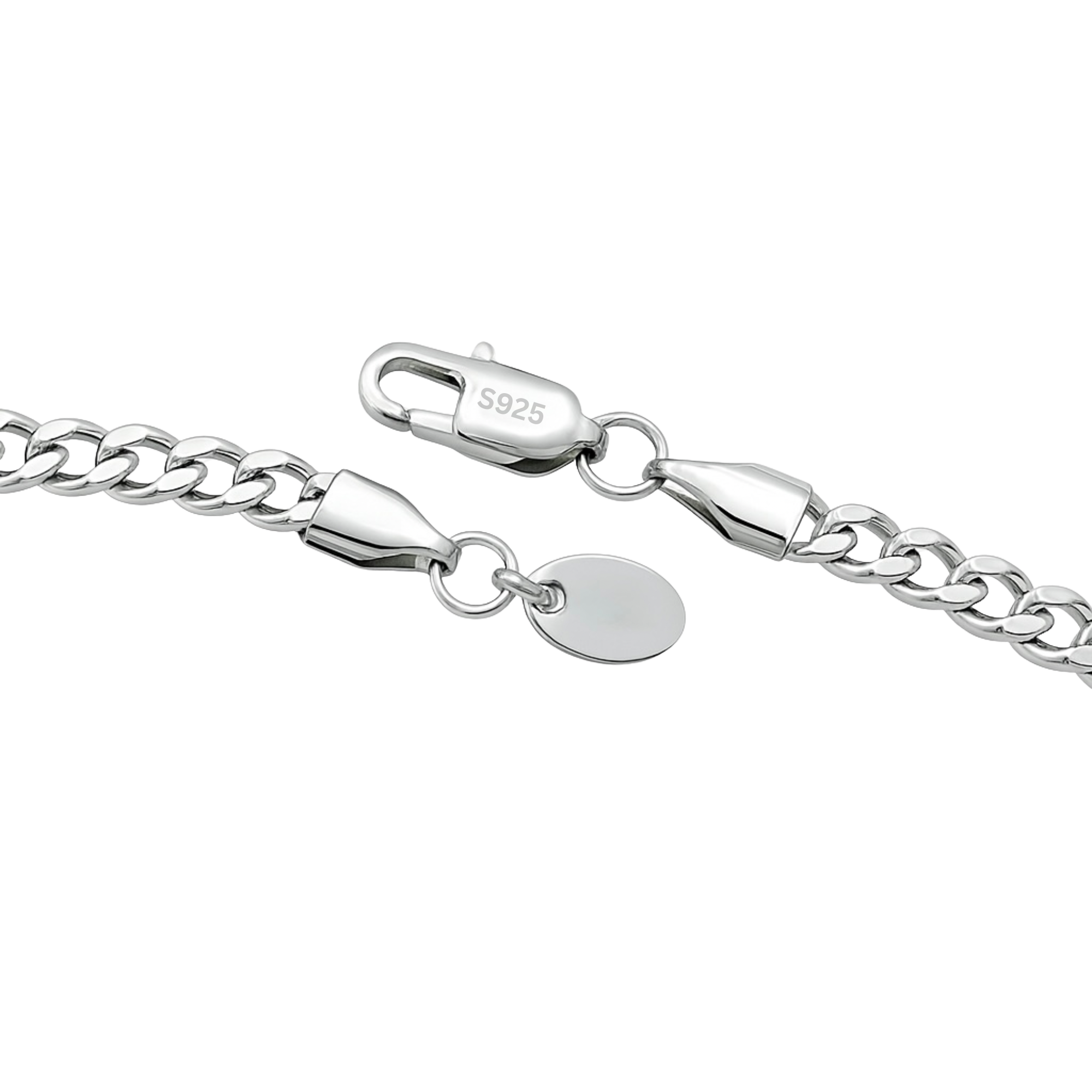 Solid Silver Cuban Chain 3mm