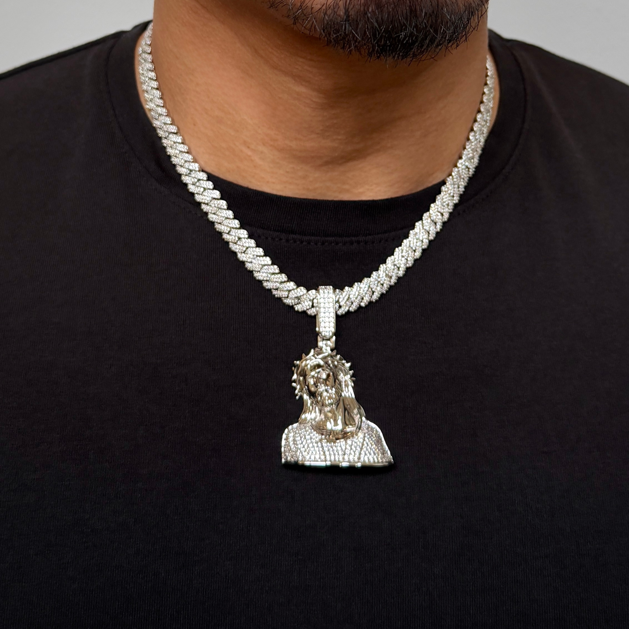 Jesus Diamond Pendant
