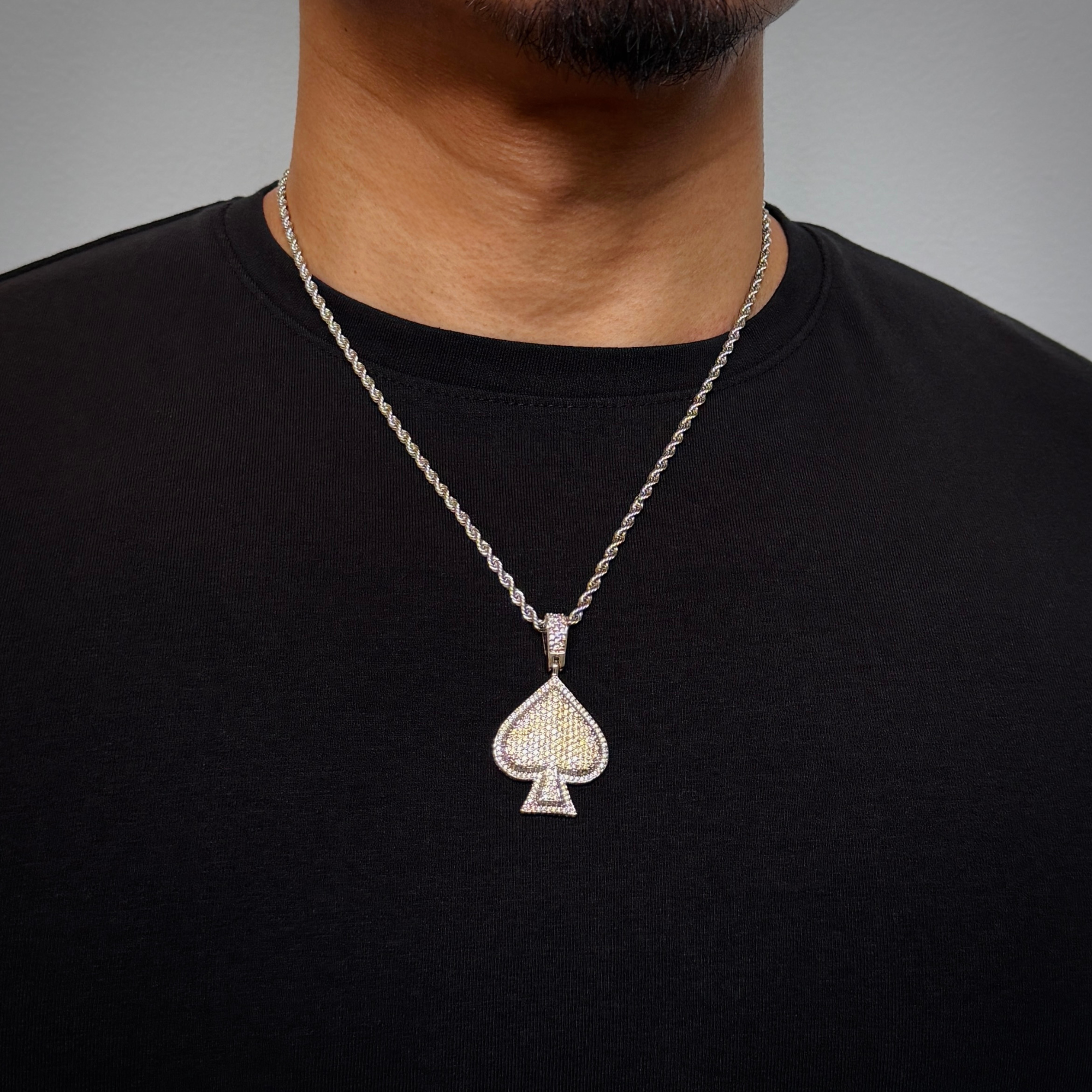 Ace of Spade Diamond Pendant