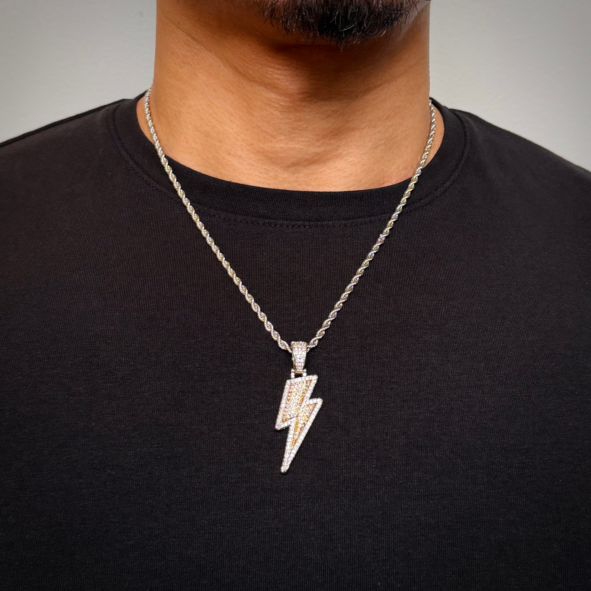 Lightning Bolt Diamond Pendant
