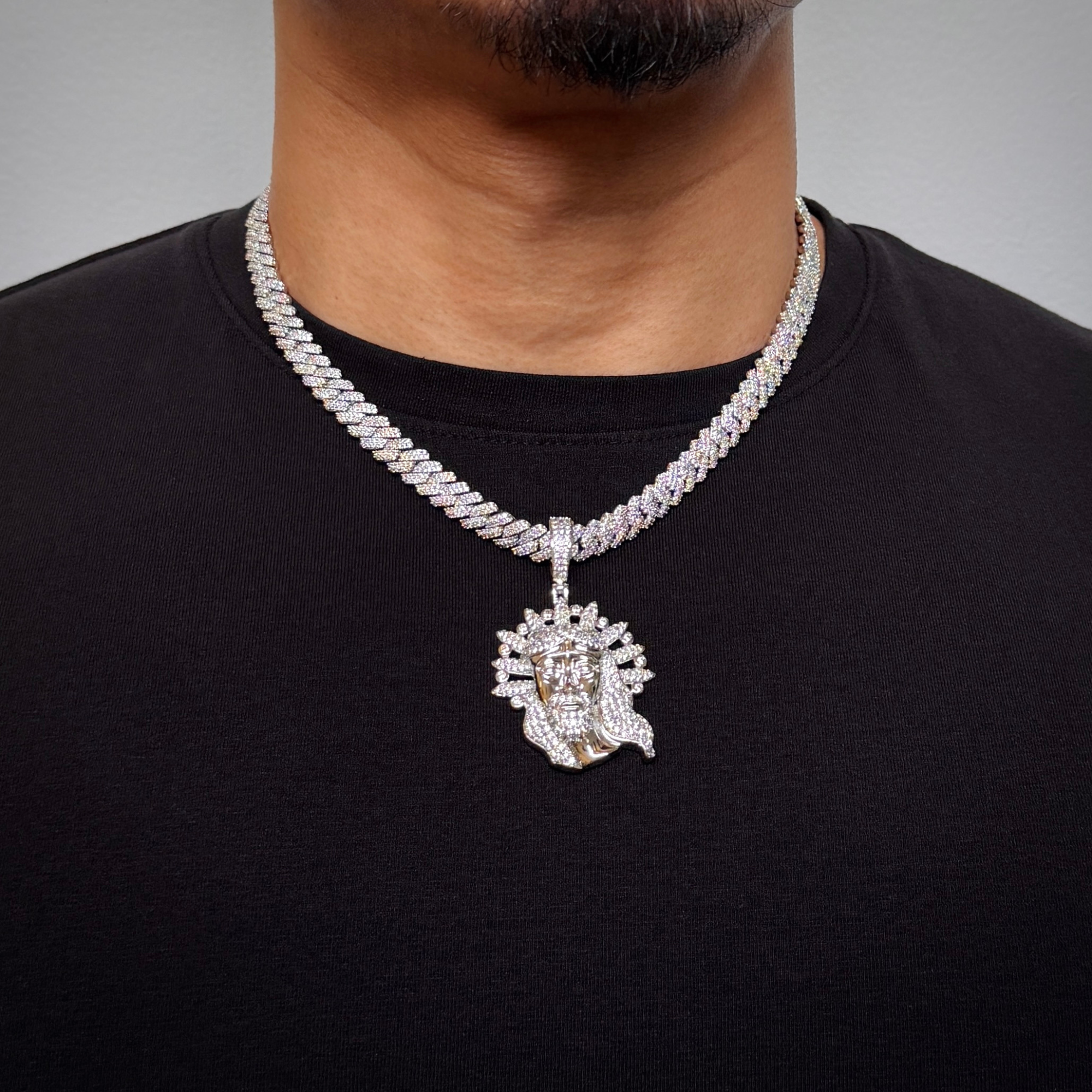 Jesus Diamond Pendant
